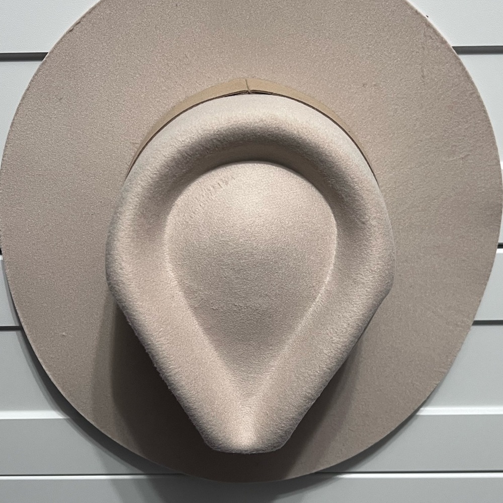 Stylish Beige Wide-Brim Hat